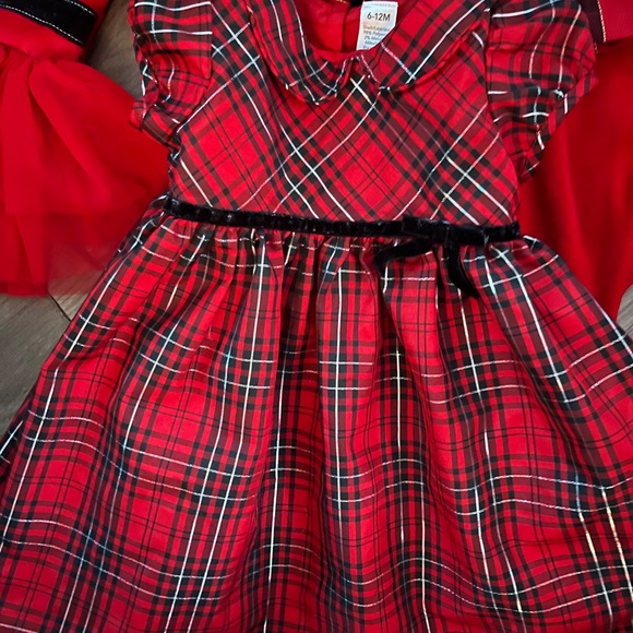 Baby Christmas/xmas outfits 4 total perfect for little girls first holiday - Picture 6 of 11